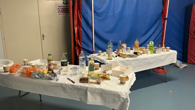 Le goûter confectionné par les enfants et leurs parents